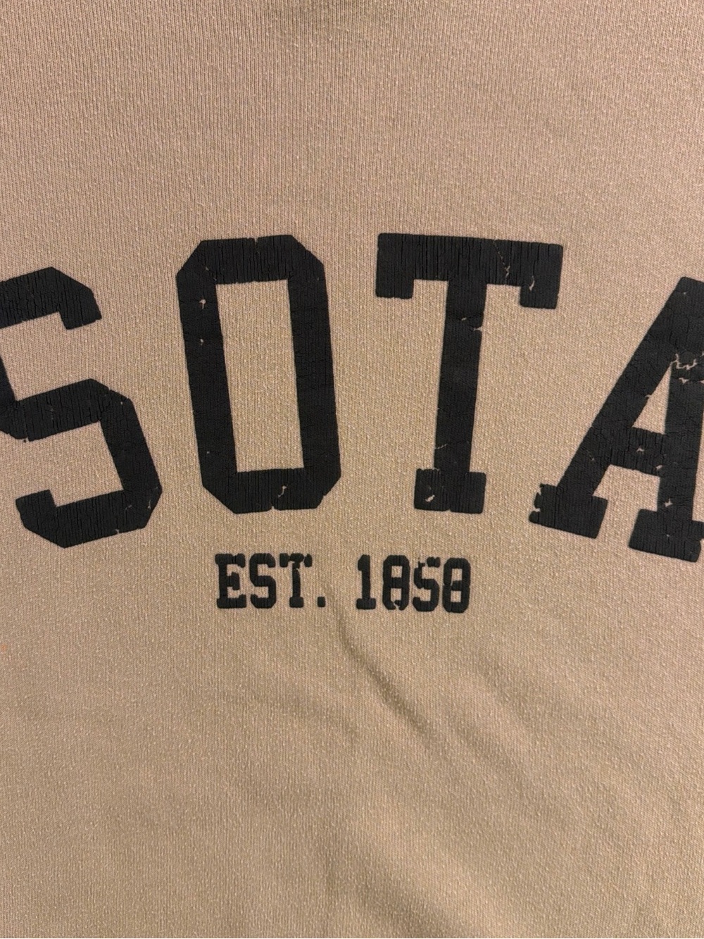 Sota Crewneck Oversized Sweatshirt in Beige - Relaxed Everyday Pullover - Picture 5 of 14